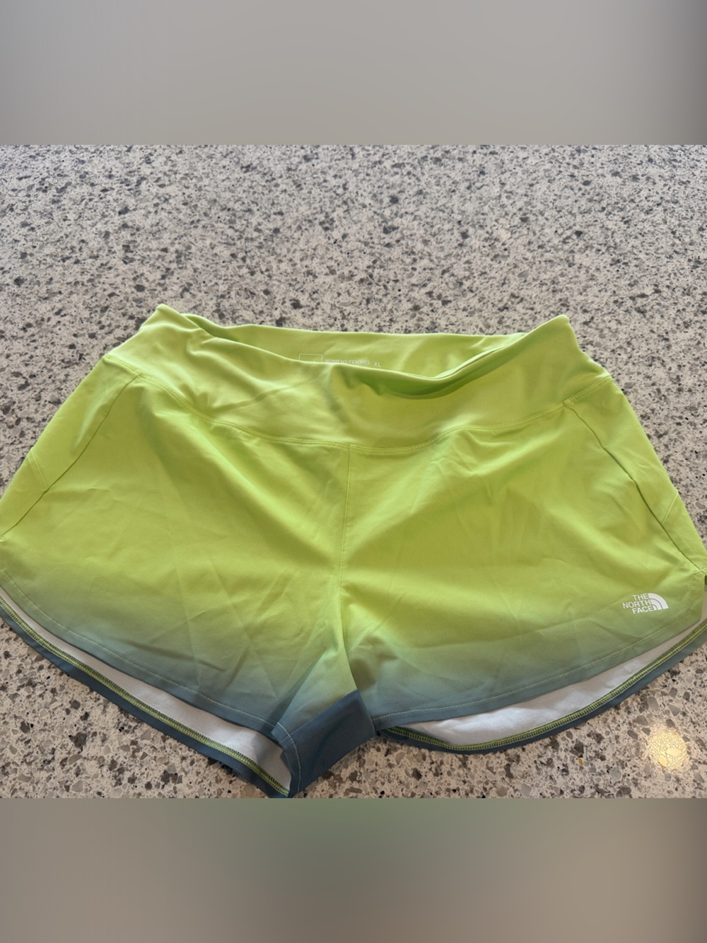 The North Face Women's Lime to Teal Gradient Athletic Shorts